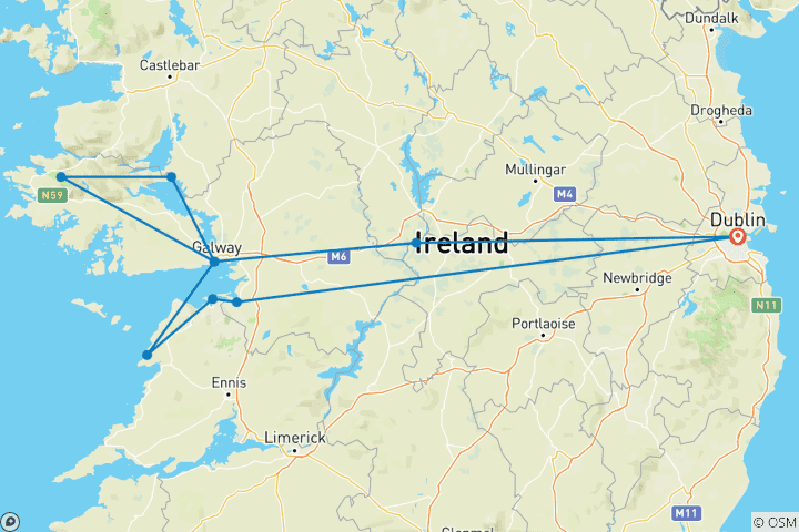 Map of Best of West Ireland - 3 days