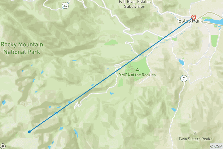 Carte du circuit Randonner dans les meilleures conditions dans le parc national des Rocheuses