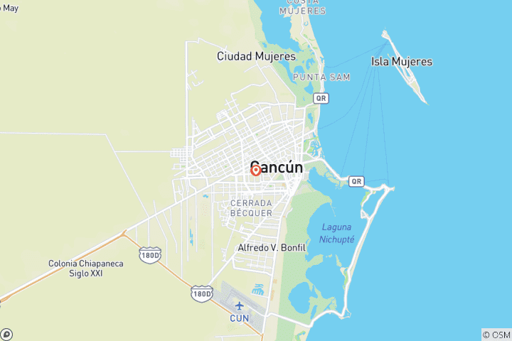 Carte du circuit Mexique : Détente à Cancún - 4 jours