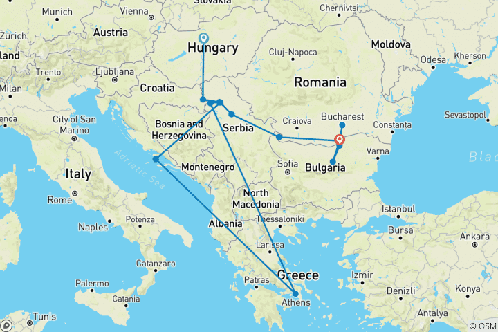 Mapa de Gemas del Sudeste de Europa 2025