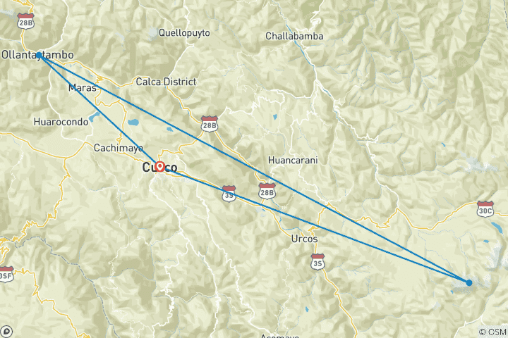 Map of Trek & Climb: Acclimatisation & Mountain Training – 10 Days