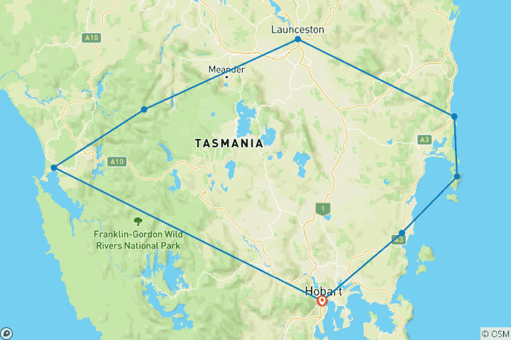 Map of Perfect Tasmania (2025/2026)