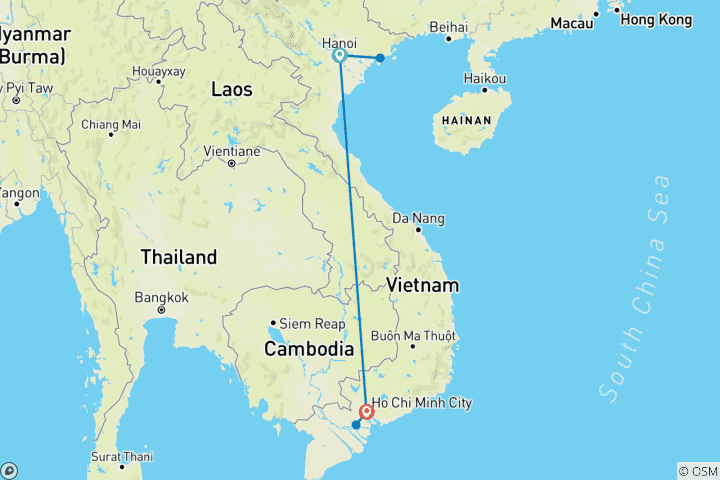 Mapa de Momento Vietnam