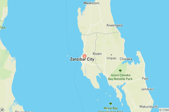 Carte du circuit Vacances à Zanzibar