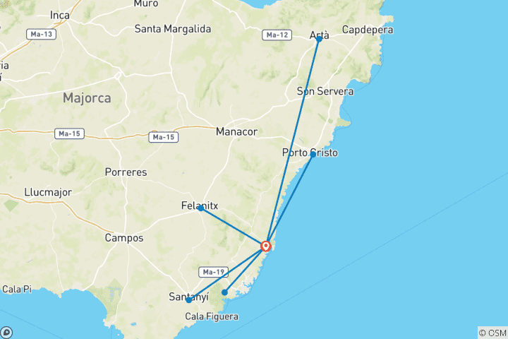 Map of Mallorca rally with charm