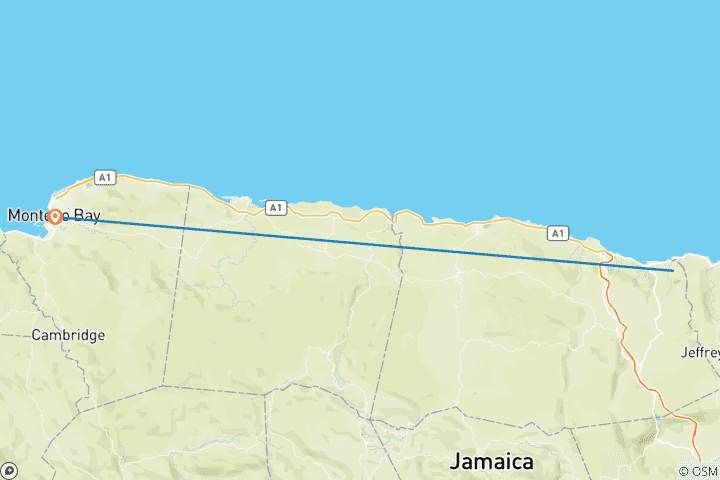 Map of Cycle Jamaica Classic - November 7-11,2024- Grand Bahia Peincipe