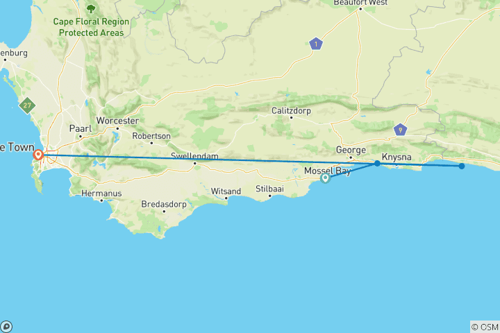 Mapa de Ruta Jardín de 3 días