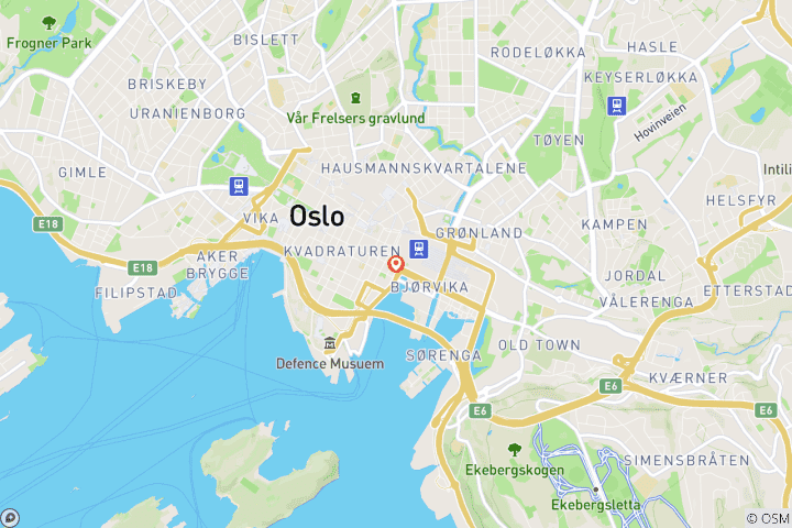 Carte du circuit Explorer Oslo