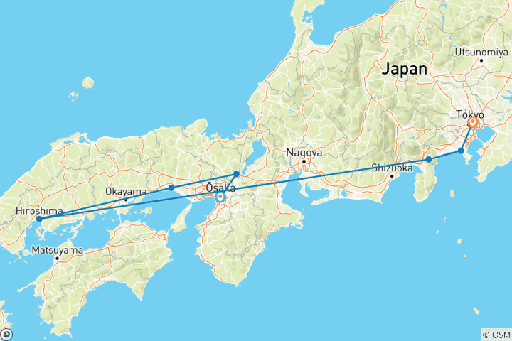 Map of Rundreise - Japan Individuell