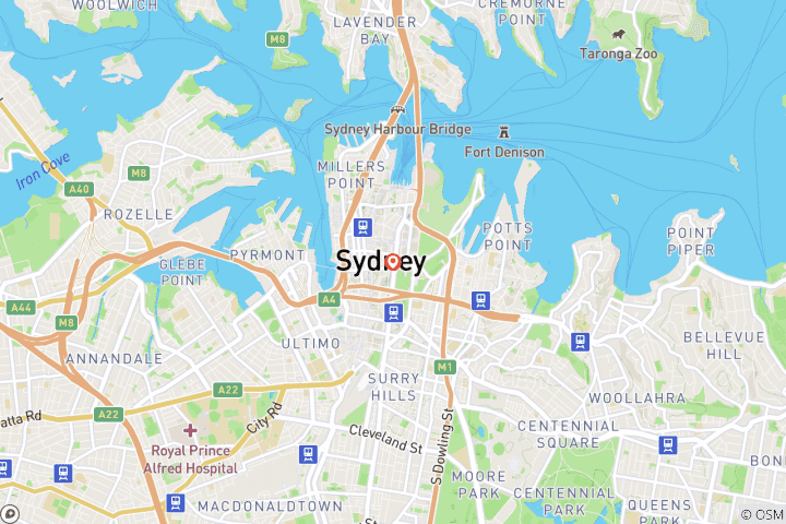 Map of Wake Up! Sydney 3 Nights