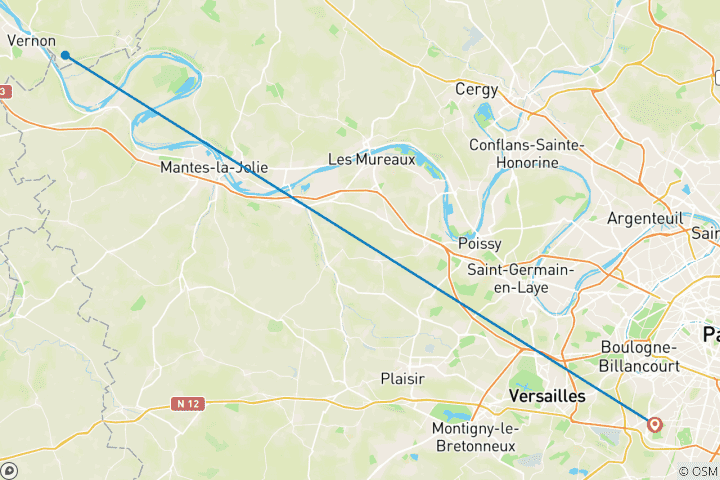 Map of Chateau Weekend & Monet's Garten