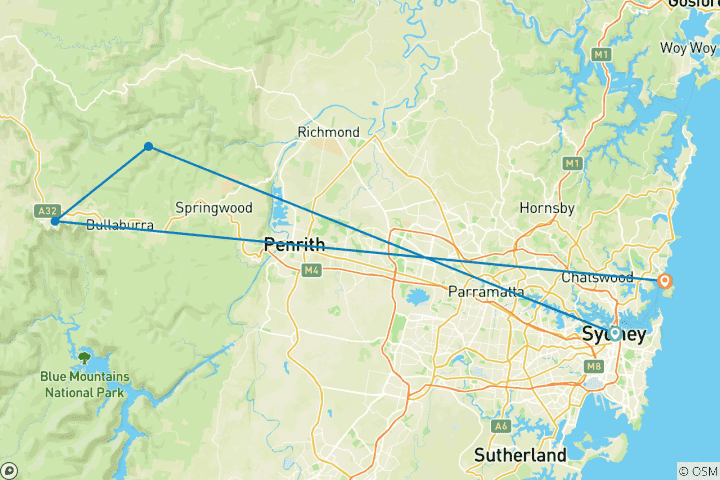 Mapa de Lo mejor de Australia (from Sidney to Manly)