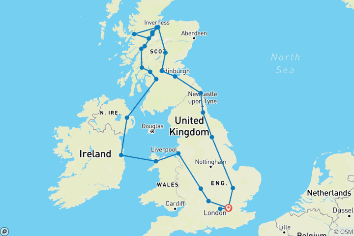 Mapa de Ocio Reino Unido