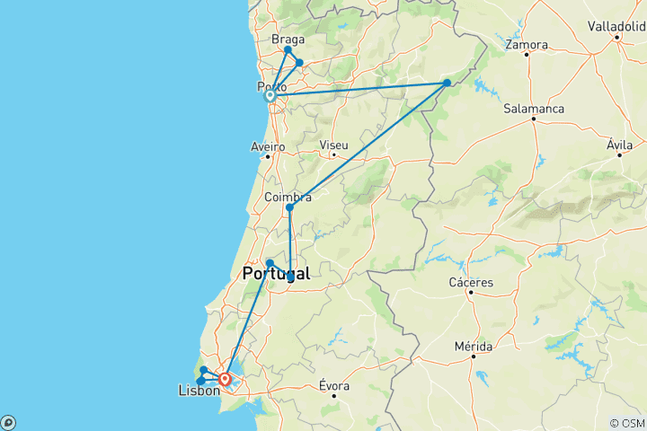 Carte du circuit Signature du Portugal - 2024