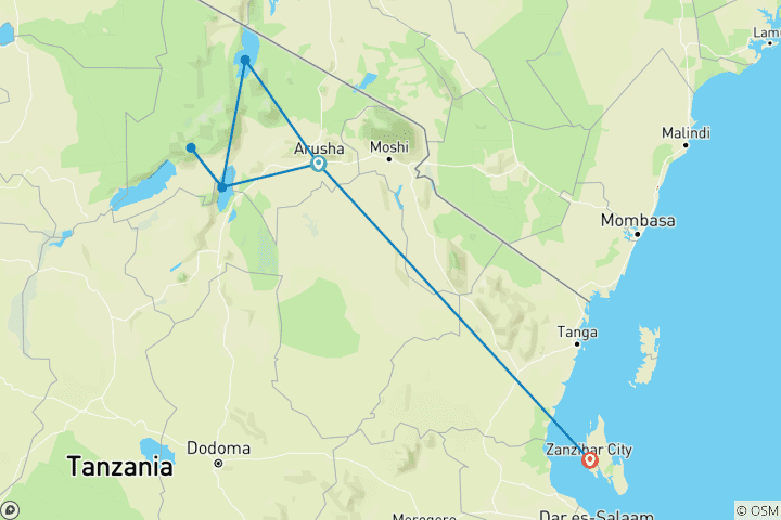 Map of Tanzania & Zanzibar: From the Big Five to an Island Paradise