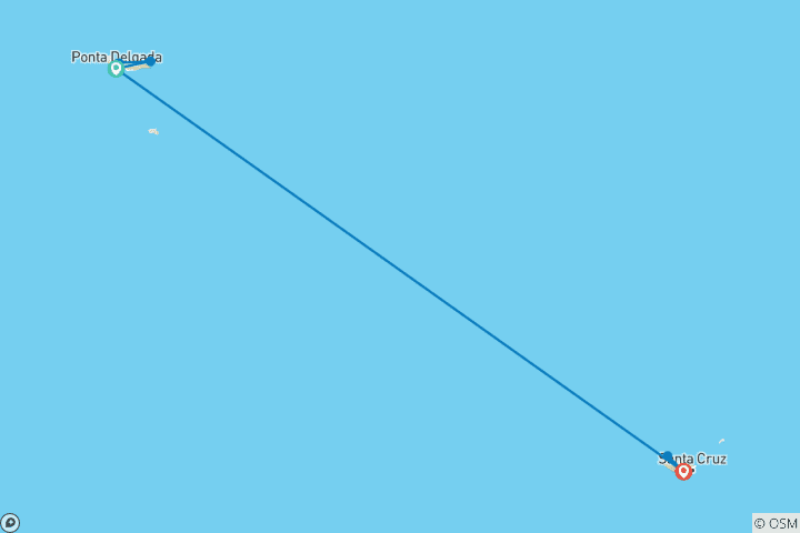 Map of São Miguel & Madeira: Island Hopping in the Atlantic Ocean