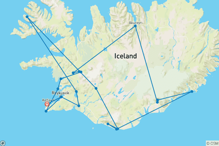 Map of Iceland Intensive: Road Trip Along the Ring Road