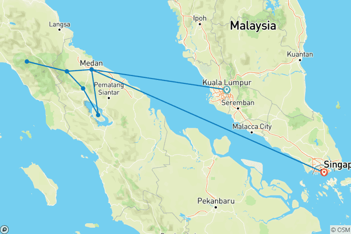 Map of Asia's contrasts: Sumatra's jungle & sparkling skylines