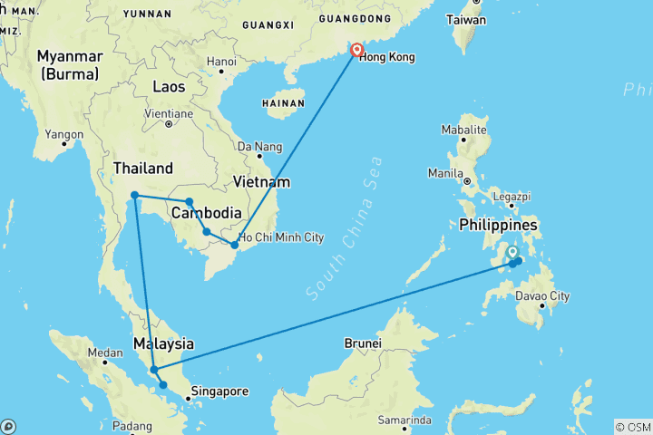 Map of Around Asia: Skylines, Temple & Island Adventure