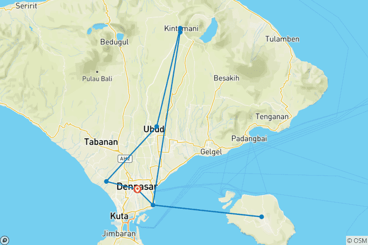 Map of Bali Signature: Mystic Mantas & Wild Volcanoes