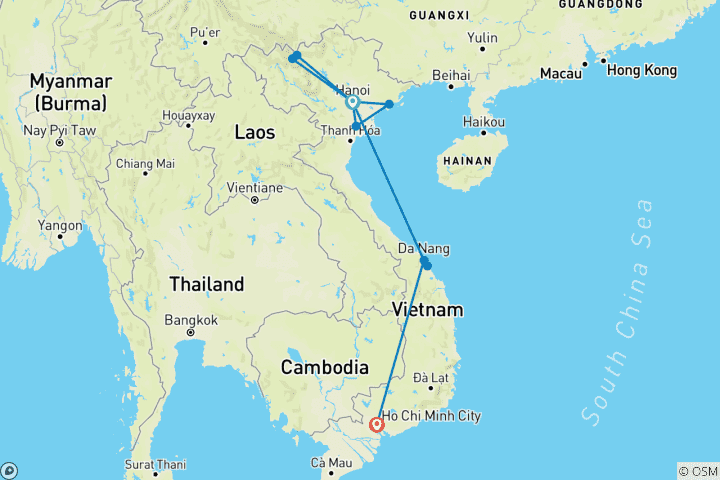 Map of Vietnam Intense: Local Insights & Nature Wonders (11 destinations)