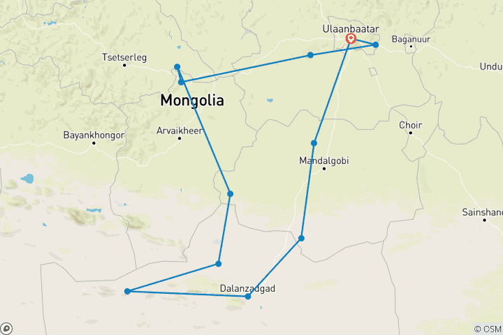 Mapa de Tesoros de Mongolia/Jun - Sep/