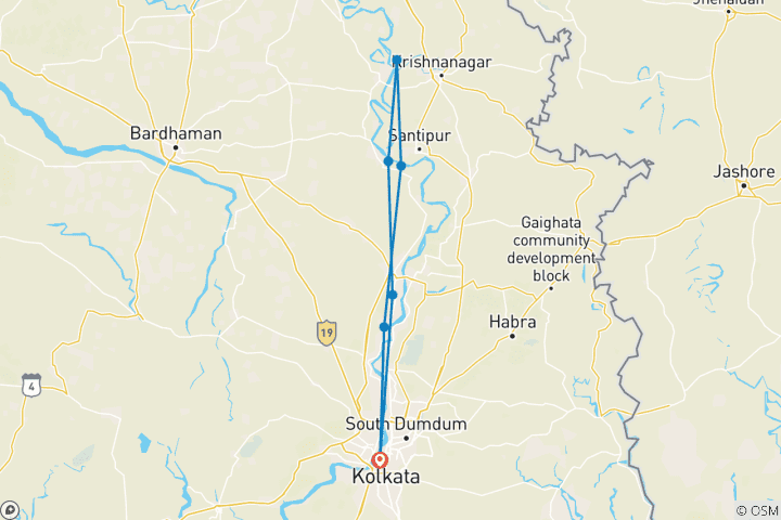 Carte du circuit La croisière de Pâques