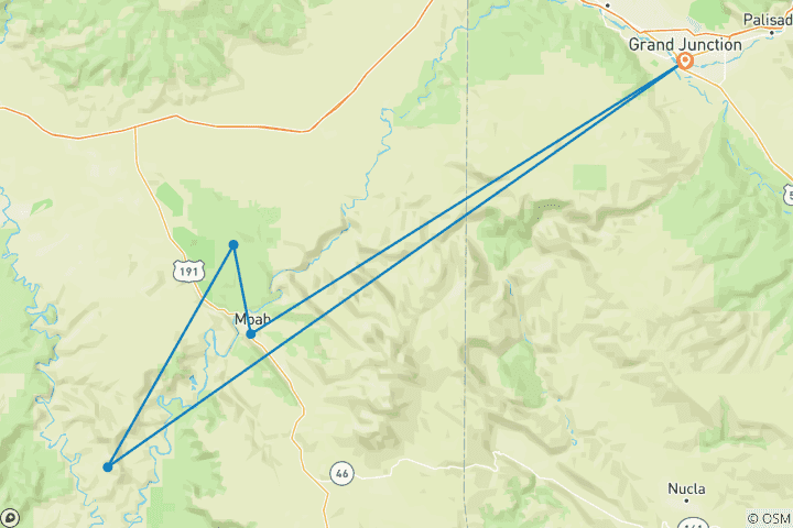 Map of Arches & Canyonlands Multisport