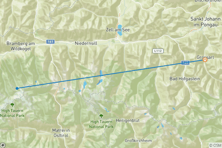 Map of Austria Hiking on the Mountains & in the Valleys of Alpine Pastures