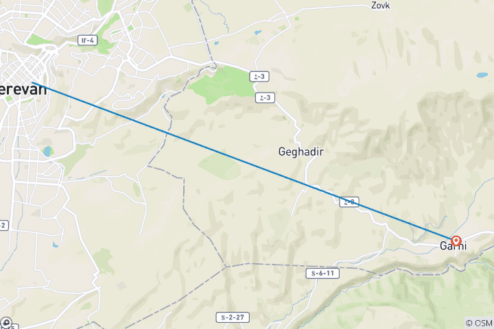 Map of Fun & Adventure Guaranteed Tour Package (3 Days / 2 Nights) in Armenia