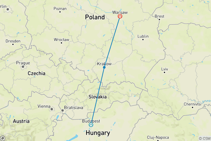 Map of Crossing The Iron Curtain