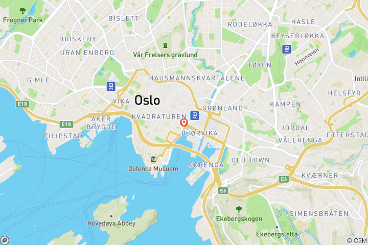 Carte du circuit Séjour à Oslo - 3 jours