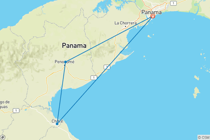 Map of Classic Panama