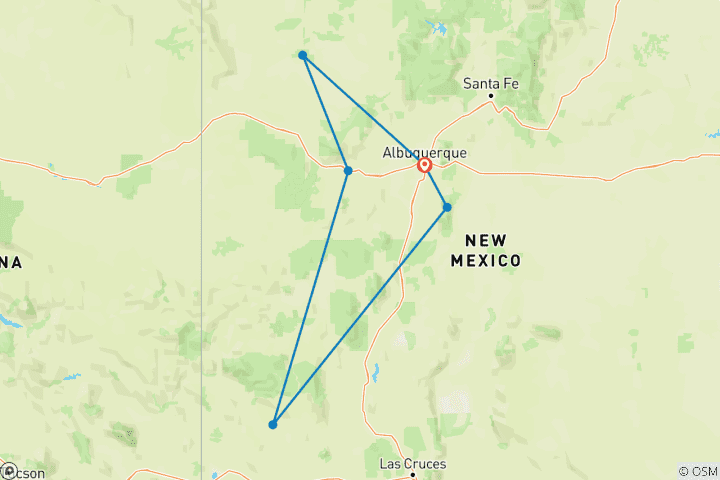 Map of Southwest Adventure. Legends Awaken: Native Trails & Mystical Ruins!