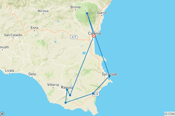 Carte du circuit Aventures entre femmes