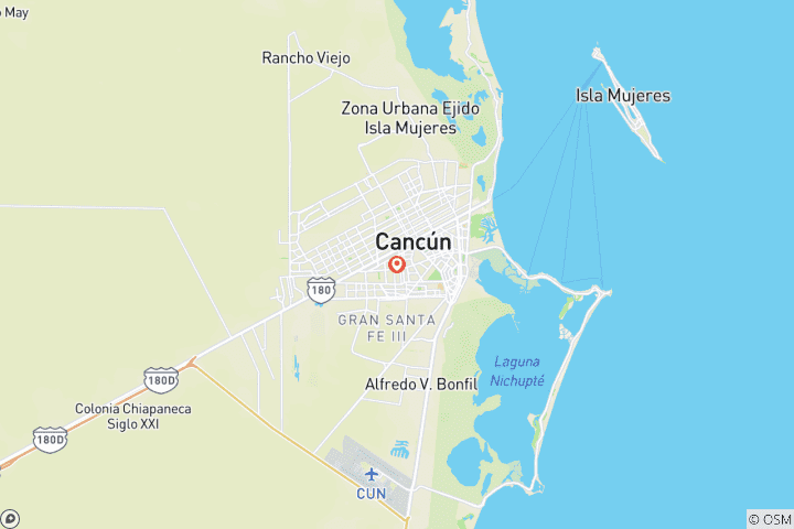 Map of Cancun New year vacation all inclusive adults only  3Days/2Night