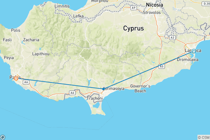 Map of 7 Days Complete Cyprus.