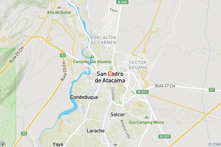 Map of 4 Days San Pedro de Atacama Highlights Express