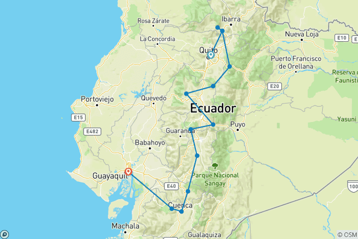 Map of Rental Car Round Trip Avenida de los Volcanes