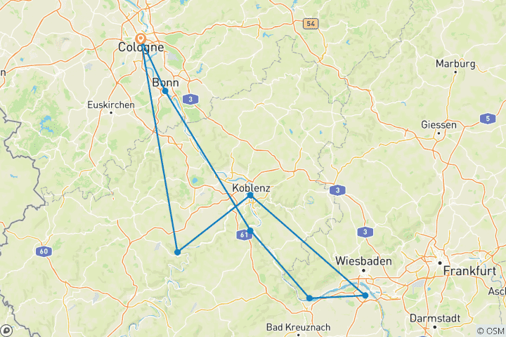 Mapa de Vino del Rin y Placer 2026