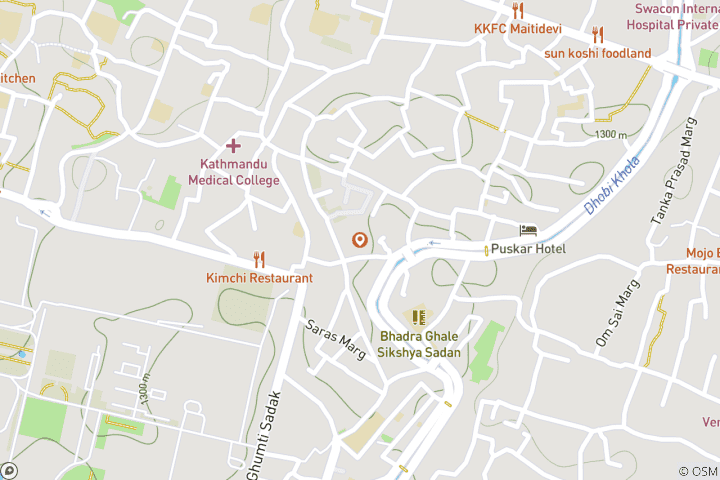 Carte du circuit Dîner au restaurant Krishnarpan - Hôtel Dwarika à Katmandou