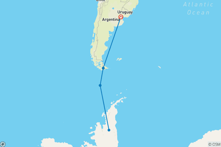 Mapa de Lo más destacado de la Antártida - MS Roald Amundsen, 2024