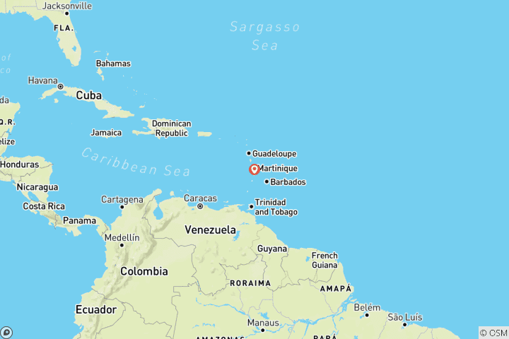 Map of Discover Martinique Actively