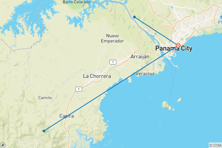 Map of Panama Highlights