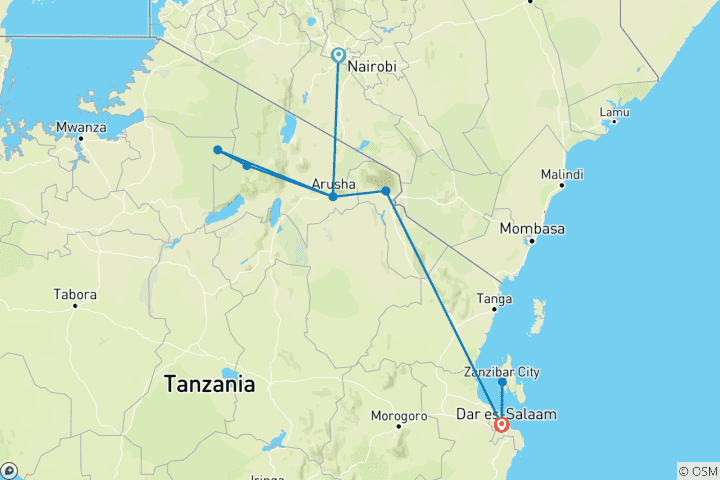 Map of Maasai and Migration