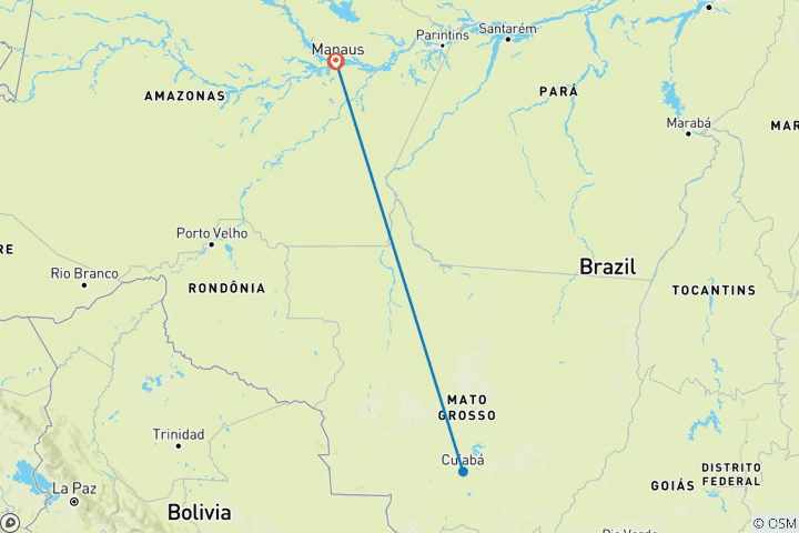Mapa de Aventura en la selva amazónica