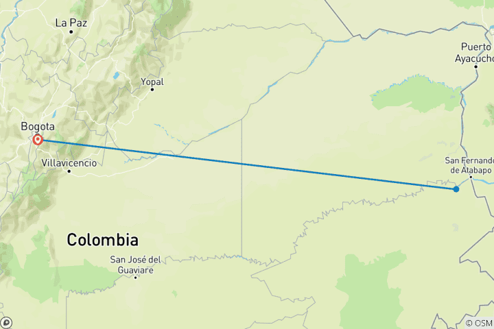 Map of Kayak The Colombian Amazon- Cerros de Mavecure by Wooden Canoe or Packraft | Feb 21, 2024 |  Private Options Available