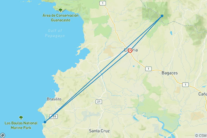 Map of Costa Rica Escape