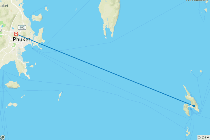 Map of Phuket Essential - 6 Days 5 Nights