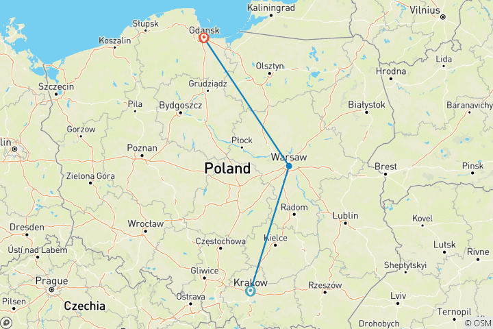 Kaart van De pracht van Polen